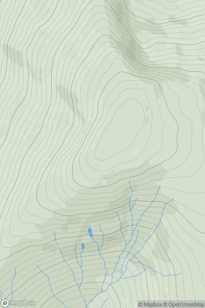 Thumbnail image for Beinn Mhor [Loch Fyne to Bute and the Firth of Clyde] showing contour plot for surrounding peak